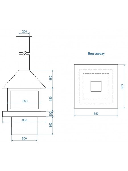 Напольный биокамин Kronco Loft floor